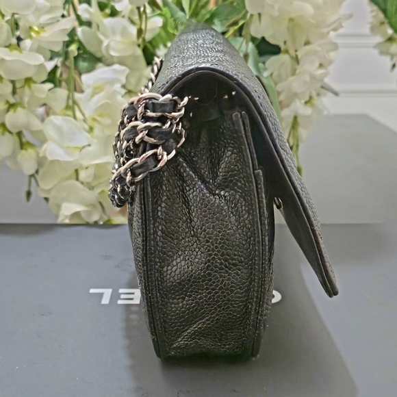 Chanel Quilted Caviar Leather Wallet On Chain - Picture 12 of 14